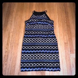 WHBM multi pattern dress